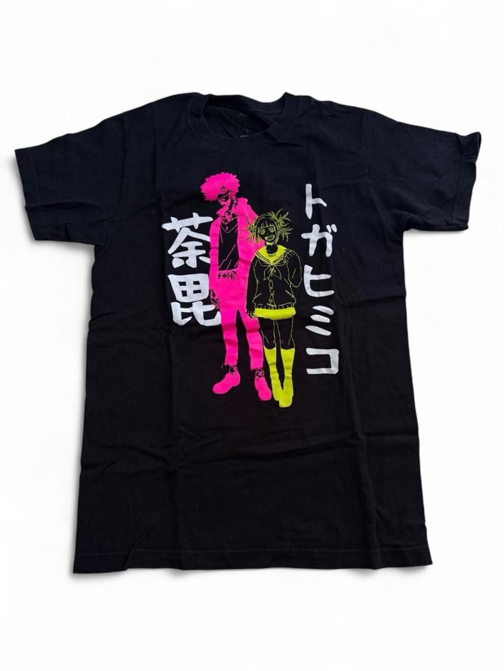 My Hero Academia “Neon Villains” Graphic Tee – Black, S
